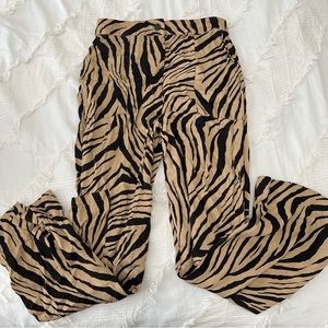 Zebra Linen Pants